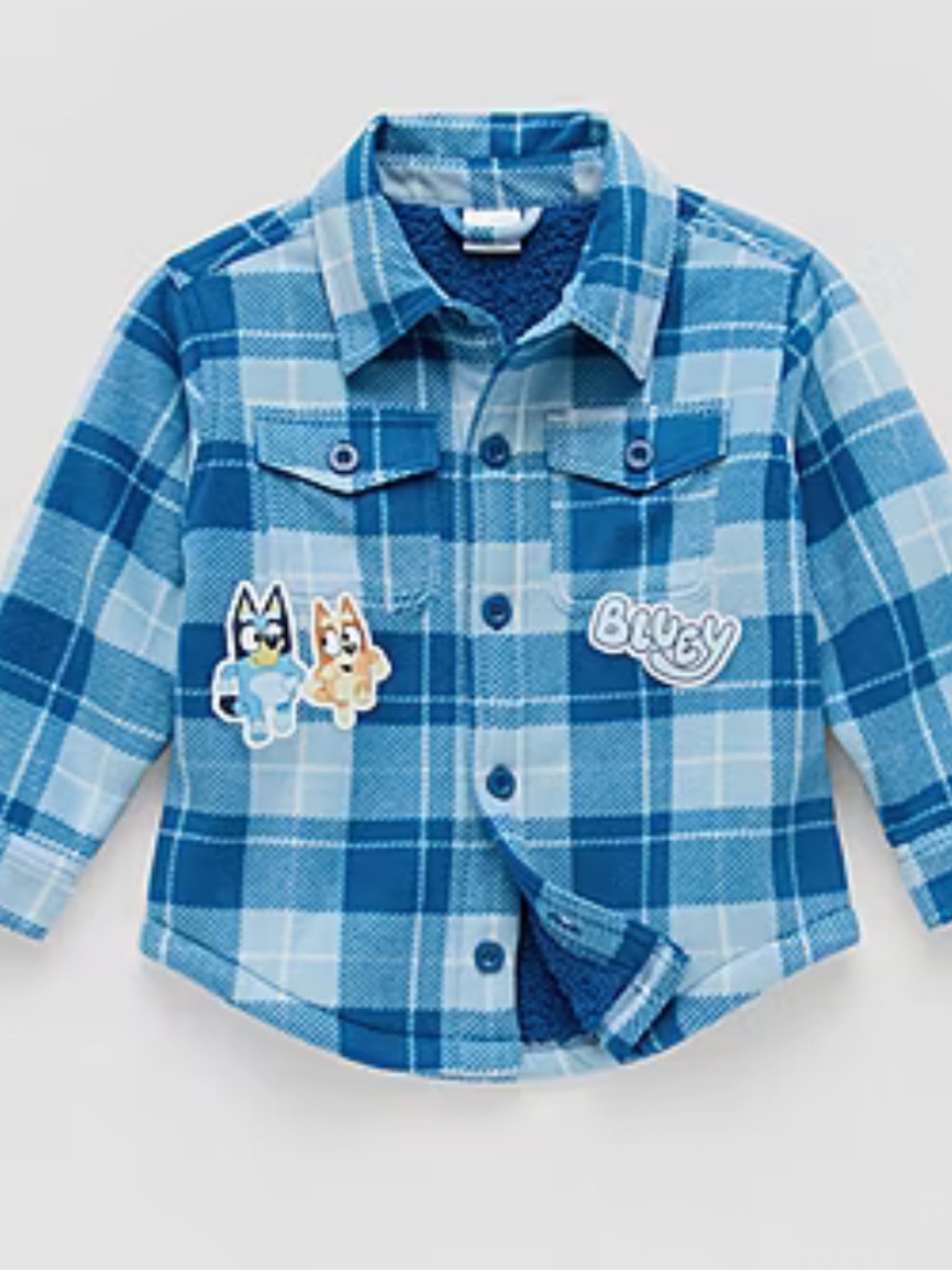 Toddler Boys Bluey Lightweight Shirt Jacket